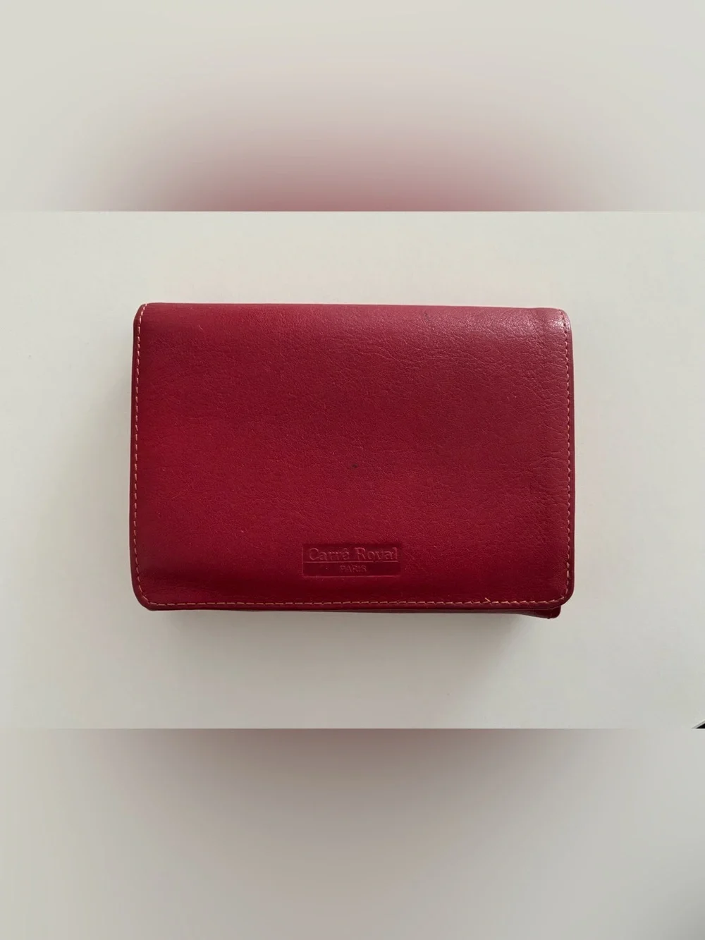 CARRE ROYAL Paris Made in France Leather Kiss-Lock Wallet